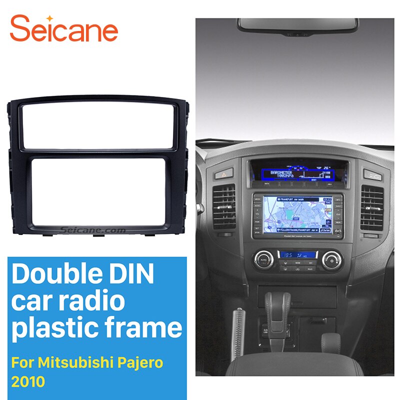 Seicane Professional 2 Din Car Radio Fascia for 2010 Mitsubishi Pajero ڵ Ÿϸ ڵ Ʈ  CD ġ ŰƮ